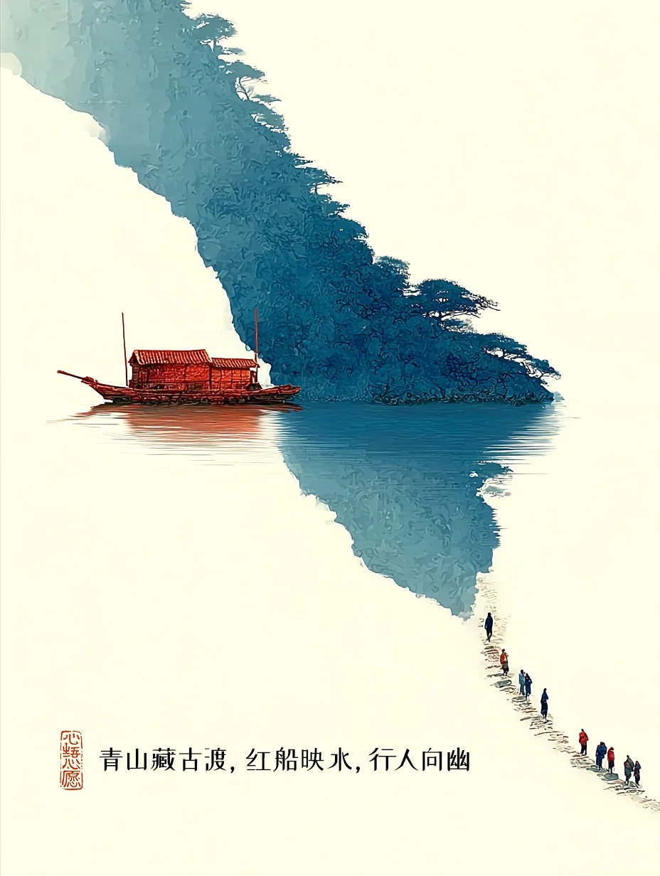 青山藏古韵，红船映水，行人向幽_1_心语心愿love_来自小红书网页版.jpg